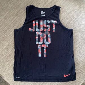 Nike Dri-fit athletic cut camo tank